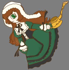 Rating: Safe Score: 0 Tags: 1girl brown_hair dress full_body green_dress green_eyes hair_over_one_eye image long_hair long_sleeves solo standing suiseiseki transparent_background very_long_hair User: admin