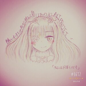 Rating: Safe Score: 0 Tags: 1girl flower hair_ornament image kirakishou long_hair looking_at_viewer monochrome photo smile solo traditional_media User: admin