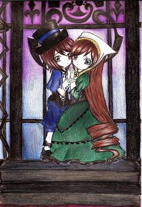 Rating: Safe Score: 0 Tags: 2girls auto_tagged blue_dress brown_hair dress drill_hair green_eyes hat image long_hair long_sleeves looking_at_viewer multiple_girls pair siblings sisters souseiseki standing suiseiseki top_hat twins very_long_hair User: admin