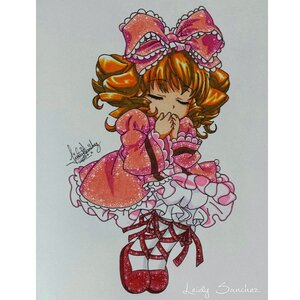 Rating: Safe Score: 0 Tags: 1girl artist_name bow closed_eyes dated dress drill_hair frills full_body hair_bow hand_over_own_mouth hina_ichigo hinaichigo image long_sleeves pink_bow red_footwear ribbon shoes short_hair signature solo tears traditional_media wide_sleeves User: admin