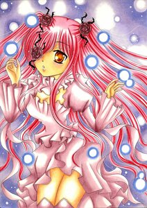Rating: Safe Score: 0 Tags: 1girl dress eyepatch flower frills full_moon hair_flower hair_ornament image kirakishou long_hair marker_(medium) moon pastel_(medium) pink_hair rose solo thighhighs traditional_media twintails very_long_hair User: admin