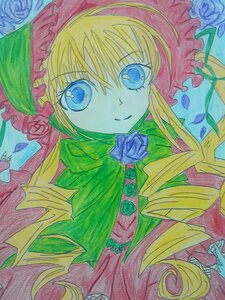 Rating: Safe Score: 0 Tags: 1girl bangs blonde_hair blue_eyes blue_flower blue_rose bonnet closed_mouth drill_hair eyebrows_visible_through_hair flower image long_hair looking_at_viewer marker_(medium) millipen_(medium) pink_flower pink_rose purple_rose red_flower red_rose rose rose_petals shinku signature smile solo thorns traditional_media twin_drills upper_body watercolor_(medium) white_rose yellow_rose User: admin