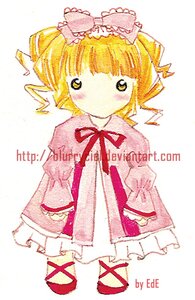 Rating: Safe Score: 0 Tags: 1girl bangs blonde_hair blush bow dress hina_ichigo hinaichigo image long_sleeves looking_at_viewer pink_bow ribbon simple_background solo white_background white_bloomers User: admin