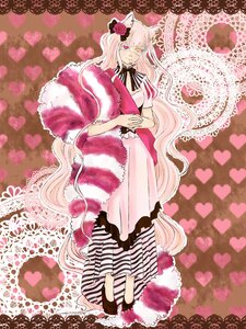 Rating: Safe Score: 0 Tags: 1girl animal_ears dress flower hair_flower hair_ornament heart heart_background heterochromia image kirakishou long_hair pink_dress pink_eyes pink_hair rose solo twintails very_long_hair yellow_eyes User: admin