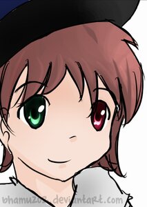 Rating: Safe Score: 0 Tags: 1girl artist_name bangs black_headwear brown_hair closed_mouth dated eyebrows_visible_through_hair face hat image looking_at_viewer portrait short_hair simple_background smile solo souseiseki striped User: admin