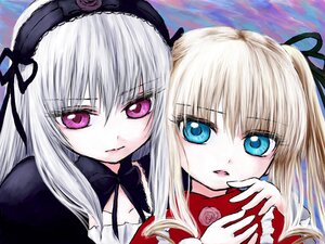 Rating: Safe Score: 0 Tags: 2girls bad_id bad_pixiv_id blonde_hair blue_eyes flower hair_ribbon hairband image iseki_(kuroshura_no_tabiji) long_hair looking_at_viewer multiple_girls pair purple_eyes ribbon rose rozen_maiden shinku silver_hair suigintou User: admin