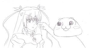 Rating: Safe Score: 0 Tags: 1girl anger_vein barasuishou blush dress hair_ribbon image long_hair long_sleeves looking_at_viewer monochrome ribbon simple_background solo upper_body white_background User: admin