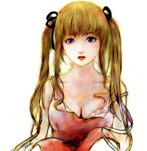 Rating: Safe Score: 0 Tags: 1girl auto_tagged bare_shoulders blonde_hair breasts cleavage commentary_request dress fm77_(artist) hair_ribbon image lips long_hair looking_at_viewer makeup medium_breasts purple_eyes red_dress ribbon rozen_maiden shinku simple_background solo strap_slip twintails User: admin