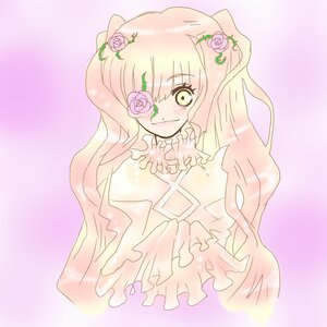 Rating: Safe Score: 0 Tags: 1girl blonde_hair blush dress eyepatch flower frills hair_flower hair_ornament image kirakishou long_hair pink_flower pink_rose rose smile solo striped thorns vines white_rose User: admin