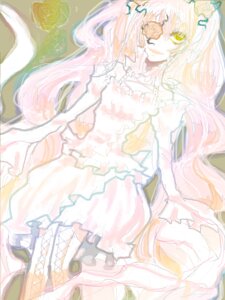 Rating: Safe Score: 0 Tags: 1girl dress eyepatch flower frills image kirakishou long_hair pink_flower pink_hair pink_rose rose smile solo thorns very_long_hair vines white_flower white_rose yellow_eyes User: admin