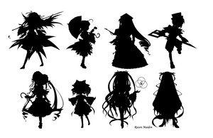 Rating: Safe Score: 0 Tags: 6+girls crescent dress flandre_scarlet greyscale hat image koakuma long_hair monochrome multiple multiple_girls patchouli_knowledge rumia shadow short_hair silhouette sitting standing tagme tatara_kogasa white_background wings wriggle_nightbug User: admin
