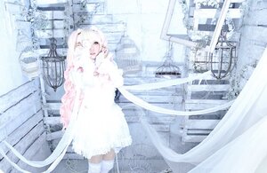 Rating: Safe Score: 0 Tags: 1girl building city dress kirakishou long_hair outdoors snow solo standing thighhighs very_long_hair white_hair white_legwear white_theme User: admin