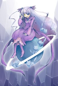 Rating: Safe Score: 0 Tags: 1girl barasuishou boots cat dress image long_hair long_sleeves purple_dress purple_theme ribbon sitting smile solo stuffed_animal stuffed_bunny two_side_up very_long_hair yellow_eyes User: admin