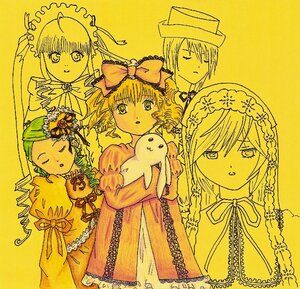 Rating: Safe Score: 0 Tags: ^_^ bangs bow closed_eyes dress flower hat hina_ichigo image kanaria long_hair long_sleeves looking_at_viewer multiple multiple_girls parted_lips shinku siblings sisters suiseiseki tagme top_hat twins very_long_hair yellow_background yellow_theme User: admin