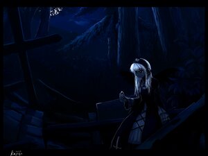 Rating: Safe Score: 0 Tags: 1girl auto_tagged blue_theme cross cup dark dated dress forest holding image indoors inverted_cross kajiji latin_cross letterboxed long_hair monochrome nature night red_eyes rozen_maiden signature sitting solo suigintou teacup User: admin