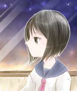 Rating: Safe Score: 0 Tags: 1girl bangs black_eyes blue_sailor_collar crying human image indoors kashiwaba_tomoe kita_high_school_uniform outdoors profile sad sailor_collar school_uniform serafuku short_hair solo tears upper_body window User: admin