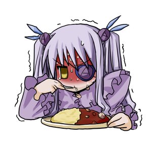 Rating: Safe Score: 0 Tags: 1girl barasuishou blush eating food hair_ornament hair_ribbon image long_hair ribbon rice solo spoon trembling two_side_up yellow_eyes User: admin