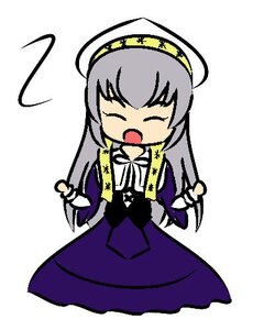 Rating: Safe Score: 0 Tags: 1girl chibi closed_eyes costume_switch full_body hairband image long_hair long_skirt open_mouth skirt solo white_background User: admin