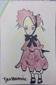 Rating: Safe Score: 0 Tags: 1girl :o character_name dress full_body image looking_at_viewer photo pink_hair shinku short_hair simple_background solo standing User: admin