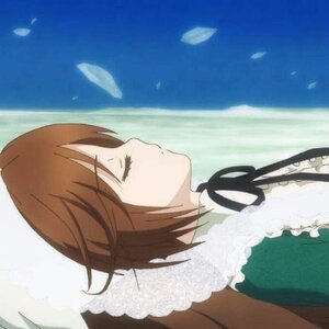 Rating: Safe Score: 0 Tags: 1girl black_neckwear black_ribbon brown_hair closed_eyes feathers frills from_side image long_sleeves neck_ribbon profile ribbon short_hair solo suiseiseki upper_body User: admin