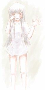 Rating: Safe Score: 0 Tags: 1girl bangs blush bracelet image long_hair looking_at_viewer shirt short_sleeves smile solo standing suigintou User: admin