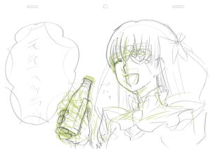 Rating: Safe Score: 0 Tags: 1girl barasuishou image monochrome open_mouth sketch smile solo striped User: admin