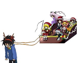 Rating: Safe Score: 0 Tags: antlers blonde_hair brown_hair christmas hairband hina_ichigo image long_hair multiple multiple_girls santa_costume santa_hat shinku siblings silver_hair suigintou suiseiseki tagme User: admin