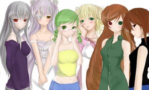 Rating: Safe Score: 0 Tags: 6+girls bare_shoulders blonde_hair blush brown_hair dress eyepatch glasses green_eyes heterochromia hina_ichigo image kanaria long_hair looking_at_viewer multiple multiple_girls red_eyes rose shinku short_hair siblings sisters souseiseki suigintou suiseiseki tagme twins very_long_hair User: admin