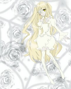 Rating: Safe Score: 0 Tags: 1girl black_flower black_rose blonde_hair doll_joints dress eyepatch flower frills image kirakishou long_hair pink_rose rose solo striped thorns very_long_hair vines white_flower white_rose yellow_eyes yellow_rose User: admin