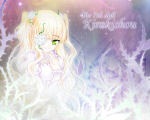 Rating: Safe Score: 0 Tags: 1girl blonde_hair dress eyepatch flower green_eyes hair_flower hair_ornament hands_on_own_chest image kirakishou long_hair long_sleeves sky solo star_(sky) starry_sky two_side_up User: admin