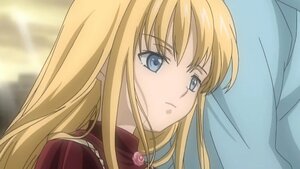 Rating: Safe Score: 0 Tags: 1girl bangs blonde_hair blue_eyes flower image long_hair portrait rose shinku solo User: admin