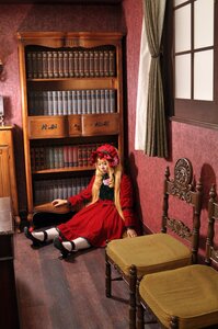 Rating: Safe Score: 0 Tags: 1girl blonde_hair dress indoors long_hair red_dress shinku sitting solo window User: admin