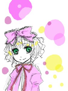 Rating: Safe Score: 0 Tags: 1girl blonde_hair bow color_guide dress green_eyes hair_bow halftone halftone_background hina_ichigo hinaichigo image long_sleeves looking_at_viewer pink_bow pink_neckwear polka_dot polka_dot_background ribbon smile solo upper_body User: admin