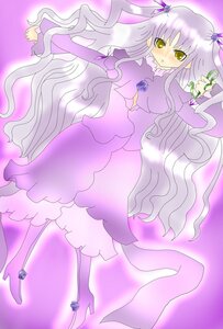 Rating: Safe Score: 0 Tags: 1girl barasuishou blush dress flower frills full_body hair_ribbon image long_hair long_sleeves purple_background purple_flower purple_rose purple_theme ribbon rose solo very_long_hair yellow_eyes User: admin