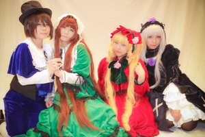 Rating: Safe Score: 0 Tags: 4girls blonde_hair blue_eyes bonnet brown_hair closed_eyes dress flower green_eyes hat long_hair long_sleeves multiple_cosplay multiple_girls rose shinku short_hair siblings sisters smile souseiseki suiseiseki tagme very_long_hair User: admin