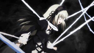 Rating: Safe Score: 0 Tags: 1girl dress frills hairband holding holding_sword holding_weapon image long_hair long_sleeves profile puffy_sleeves silver_hair solo suigintou sword very_long_hair weapon wings User: admin