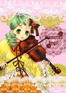 Rating: Safe Score: 0 Tags: 1girl dress drill_hair flower frills green_eyes green_hair hat image instrument kanaria long_sleeves music pink_rose playing_instrument ribbon rose solo twin_drills violin yellow_dress User: admin