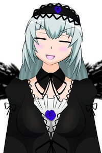 Rating: Safe Score: 0 Tags: 1girl :d auto_tagged black_dress blue_flower blue_rose blurry blush closed_eyes dress flower gothic_lolita hairband image lolita_fashion lolita_hairband long_hair long_sleeves open_mouth possible_duplicate rose silver_hair smile solo suigintou upper_body white_background User: admin