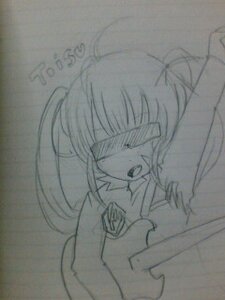 Rating: Safe Score: 0 Tags: 1girl image monochrome open_mouth shinku sketch solo traditional_media twintails User: admin
