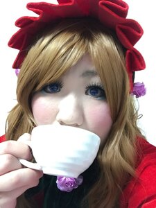 Rating: Safe Score: 0 Tags: 1girl blonde_hair blue_eyes bow flower hat lips looking_at_viewer pink_rose purple_flower purple_rose realistic red_rose rose shinku solo striped User: admin