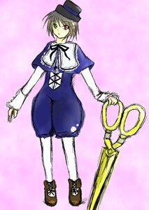 Rating: Safe Score: 0 Tags: 1girl auto_tagged blue_dress capelet dress full_body green_eyes hat heterochromia image long_sleeves looking_at_viewer pantyhose red_eyes short_hair solo souseiseki standing top_hat white_legwear User: admin