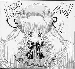 Rating: Safe Score: 0 Tags: 1girl animal_ears blush cat_ears drill_hair greyscale image long_hair monochrome rain shinku solo twin_drills twintails upper_body User: admin