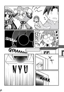Rating: Safe Score: 0 Tags: 1boy 4koma >_< closed_eyes comic doujinshi doujinshi_#109 glasses greyscale image monochrome multiple multiple_girls User: admin
