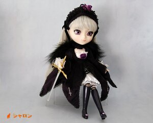 Rating: Safe Score: 0 Tags: 1girl boots doll dress flower full_body hairband long_hair long_sleeves purple_eyes rose solo standing suigintou User: admin