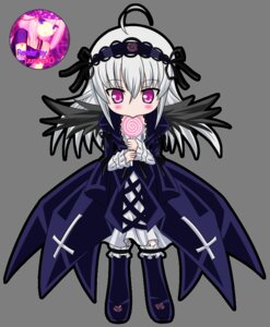 Rating: Safe Score: 0 Tags: 1girl ahoge auto_tagged black_wings bloomers blush candy chibi cross dress frills gothic_lolita hairband image lolita_fashion lolita_hairband lollipop long_hair pink_eyes purple_eyes ribbon silver_hair solo striped suigintou wings User: admin
