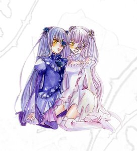 Rating: Safe Score: 0 Tags: 2girls auto_tagged barasuishou bow dress eyepatch flower frills image kirakishou kneeling long_hair multiple_girls pair rose thighhighs very_long_hair yellow_eyes User: admin