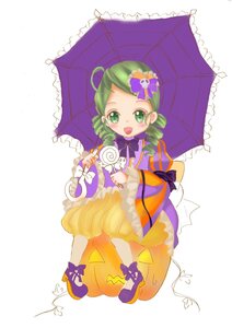Rating: Safe Score: 0 Tags: 1girl black_umbrella candy food full_body green_eyes green_hair hair_ornament holding holding_umbrella image kanaria lollipop long_sleeves open_mouth parasol purple_umbrella rain red_umbrella shared_umbrella smile solo striped umbrella white_background User: admin