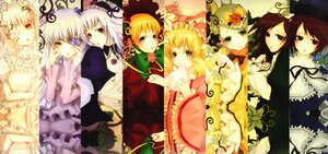 Rating: Safe Score: 0 Tags: 6+girls blonde_hair blue_eyes bow brown_eyes brown_hair dress frills green_eyes hair_ornament hat heterochromia hina_ichigo image kanaria long_hair looking_at_viewer multiple multiple_girls pink_bow pink_hair ribbon shinku souseiseki suigintou suiseiseki tagme top_hat very_long_hair User: admin