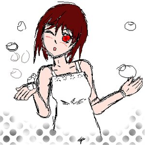 Rating: Safe Score: 0 Tags: 1girl bangs blush bracelet dress image jewelry oekaki one_eye_closed open_mouth polka_dot short_hair signature sleeveless sleeveless_dress solo souseiseki User: admin