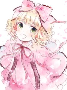 Rating: Safe Score: 0 Tags: 1girl :d blonde_hair blush bow chain dress eyebrows_visible_through_hair frills green_eyes hair_bow hina_ichigo hinaichigo image long_sleeves looking_at_viewer open_mouth pink_bow pink_dress ribbon short_hair smile solo striped upper_body User: admin